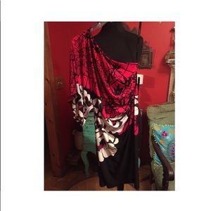 BISOU BISOU One Shoulder Dress